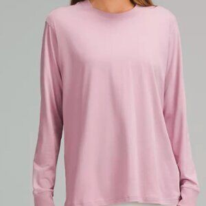 Lululemon Size 6 All Yours Long-Sleeve Shirt (Purple/Rose-Blush)